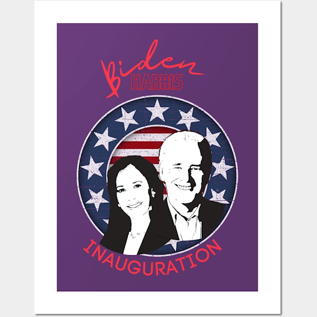 Biden Harris Inauguration (BW heads) Wall Art by PersianFMts